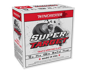Winchester Ammunition, SUPER-TARGET, TARGET LOAD, 12 Gauge 2.75"", #7.5, 1 oz, Shotshell, 25 Round Box